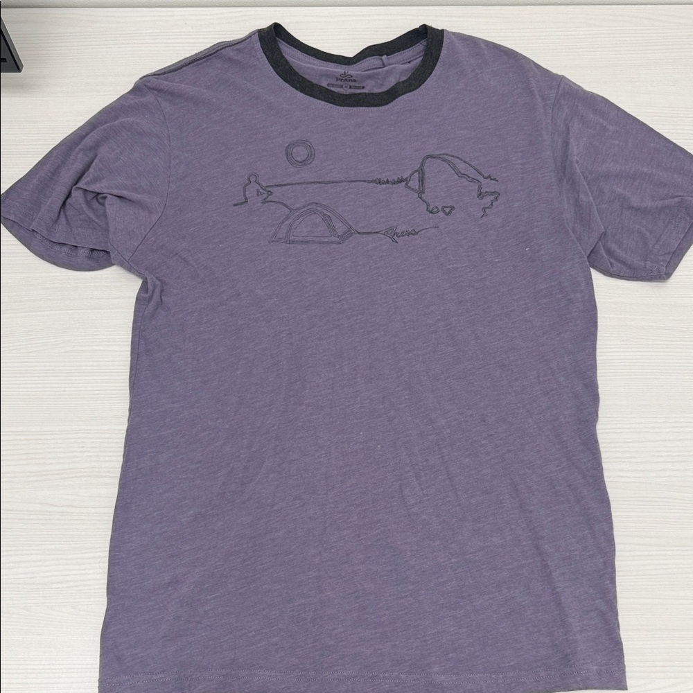Prana Purple Graphic Men's Shirt